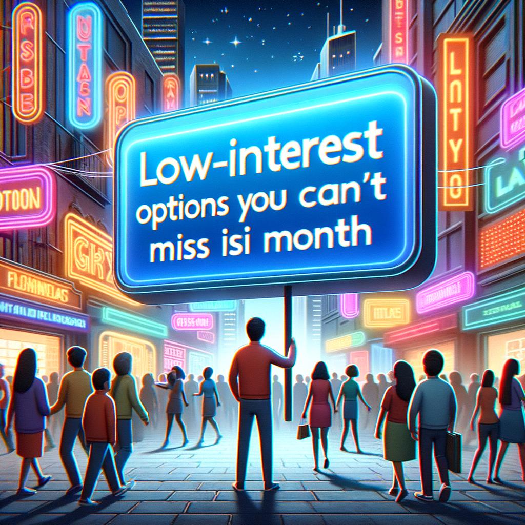 Low-Interest Options You Can't Miss This Month