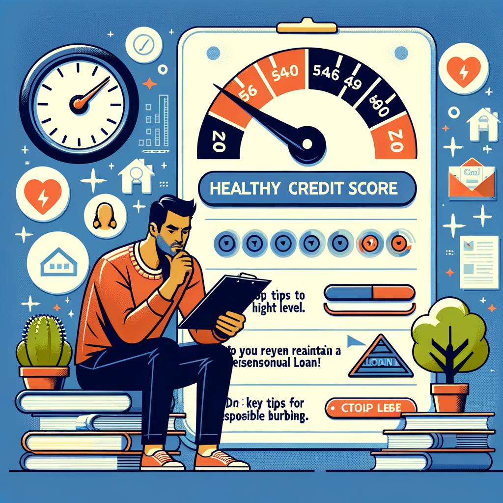 Expert Tips ​for Maintaining ⁤a⁢ Healthy Credit Score⁢ with a Personal Loan